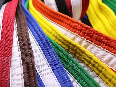 striped belts